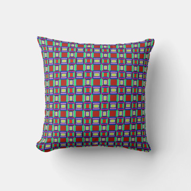 Almofada Geometric Square Shapes Multicolor  (Frente)