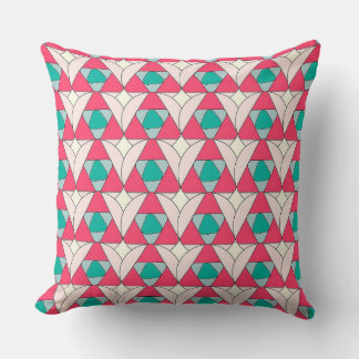 Almofada Geometric Triangle Pattern Throw Pillow