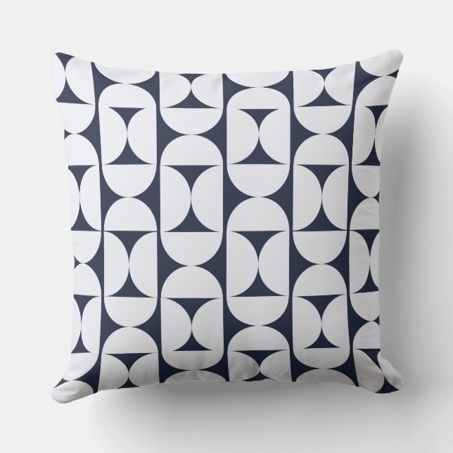  Almofada Geométrica Moderna Navy (Verso)
