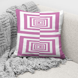 Almofada Geométrico Minimalista Rosa Moderno
