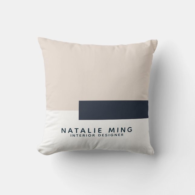 Almofada Geométrico Moderno Profissional (Frente)