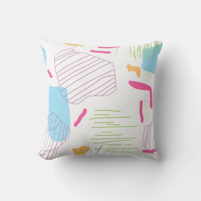 Almofada Geométrico Orgânico Pastel (Frente)