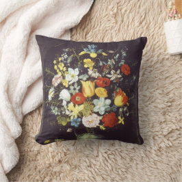 Almofada Georg Flegel Grande pedaço de flores (em nicho)