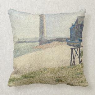 Almofada Georges Pierre Seurat o farol em Honfleur