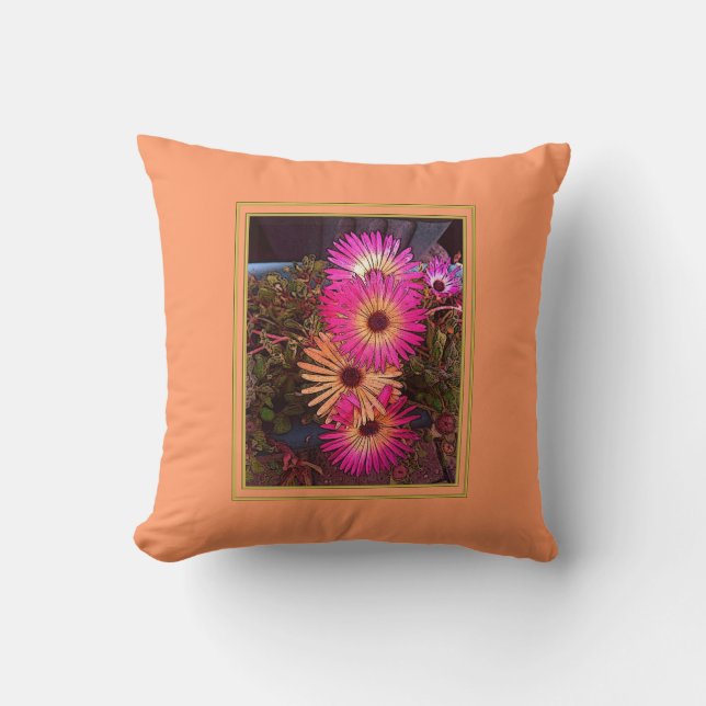 Almofada Gerbera Daisy American MoJo Travesseiros (Frente)