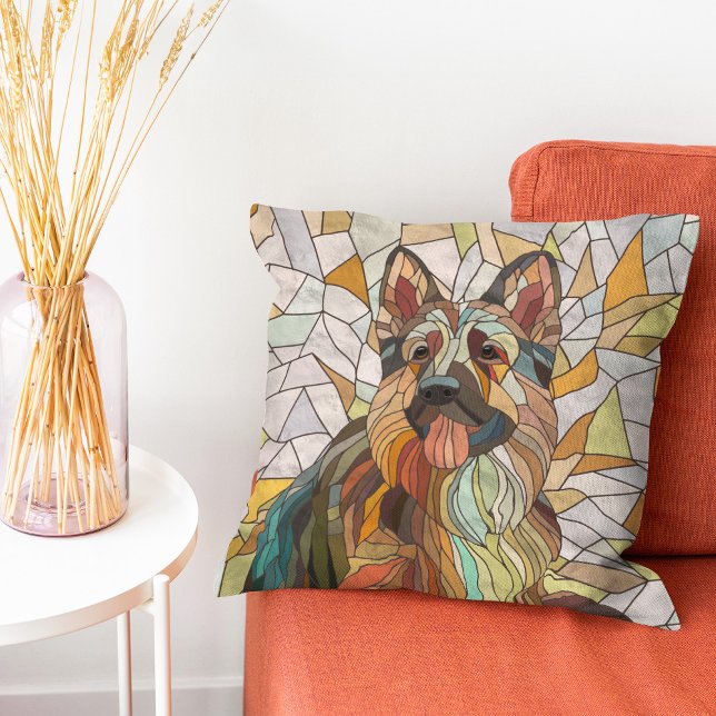 Almofada German shepherd - Arte Mosaica (Criador carregado)