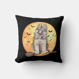 Almofada German shepherd de Halloween Travesseiro