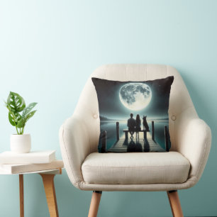 Almofada German shepherd e Casal em um encaixe