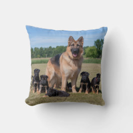 Almofada German shepherd personalizável com uppies adaptáve