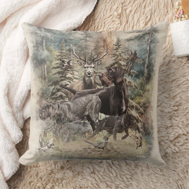 Almofada German Wirehaired Pointer (Cobertor)