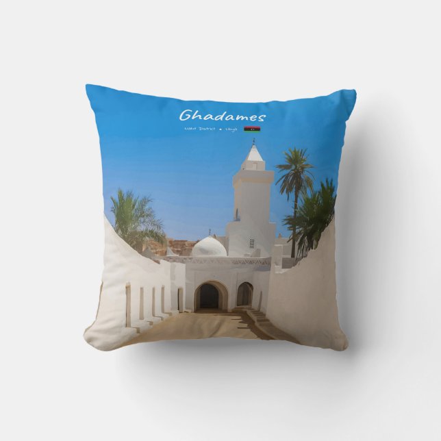 Almofada Ghadames, Líbia - Mesquita Branca (Frente)