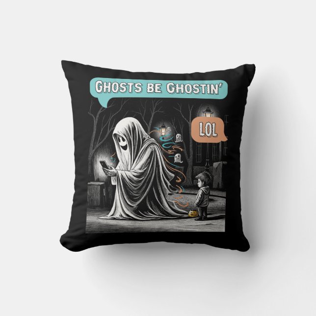 Almofada Ghosts Be Ghostin' LOL (Frente)