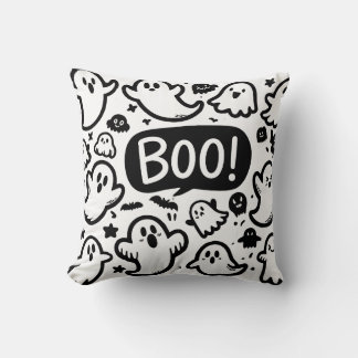 Almofada Ghosts bonitos Halloween Boo Design