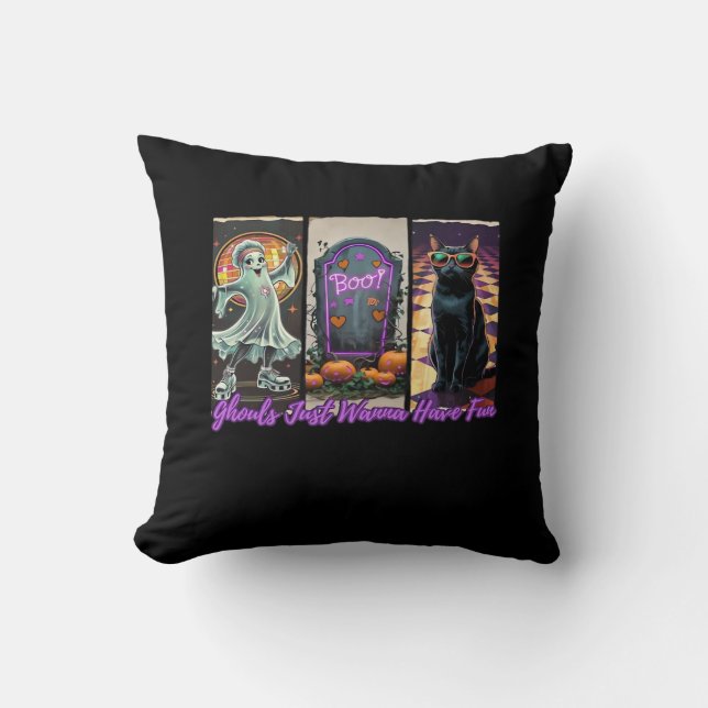 Almofada Ghouls Só Quer Divertir-Se Com O Estilo Da Lama (Frente)