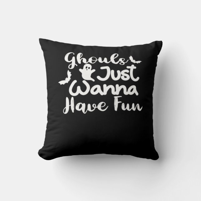 Almofada Ghouls Só Quer Divertir-Se Com O Estilo Da Lama De (Frente)