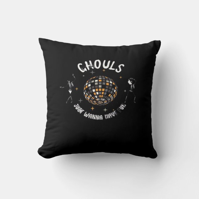Almofada Ghouts Só Quer Divertir-Se Com Lúcio E Halloween (Frente)