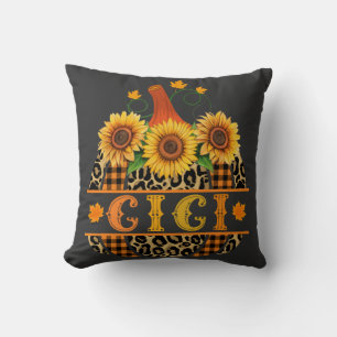 Almofada Gi Pumpkin Leopard Imprimir Xadrez de Búfalo de G