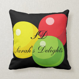 Almofada Giant Gumball, Black, Travesseiro decorativo, 16"x