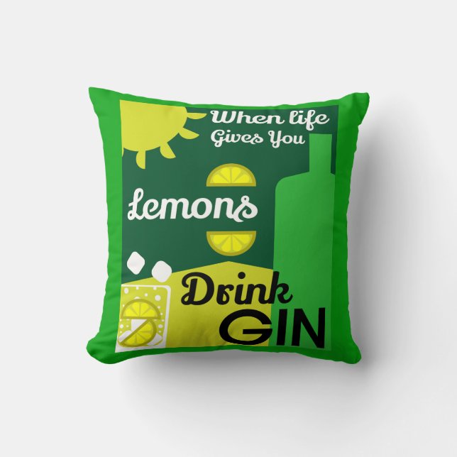 Almofada Gin Drinkers | Love Gin | Casa Decor | BARES (Frente)