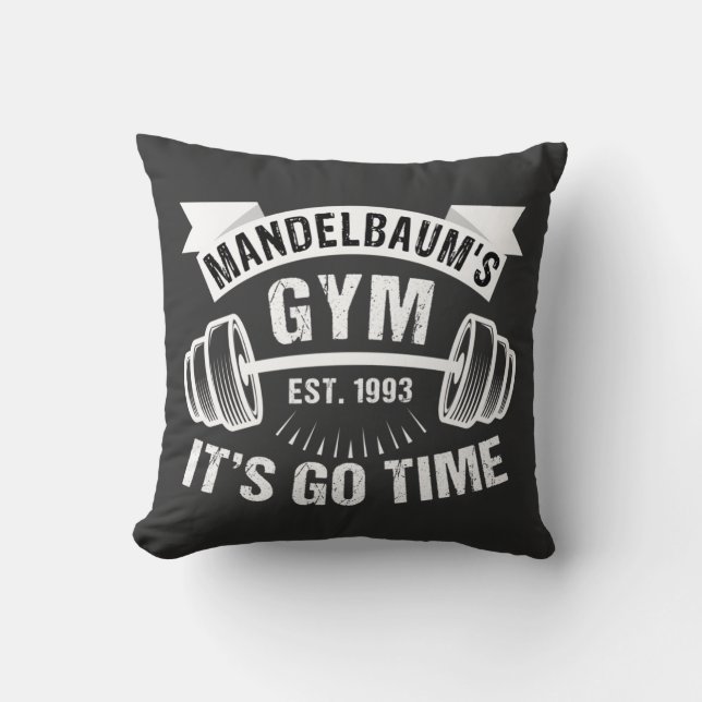 Almofada Ginásio do Mandelbaum É Hora de Ir (Frente)
