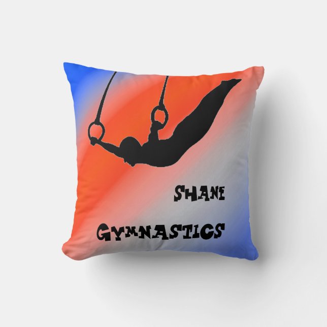 Almofada Ginástica Masculina Argolas Patriótico Vermelho Br (Frente)