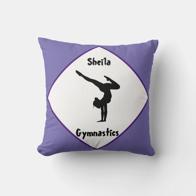 Almofada Ginástica Roxa Personalizada (Frente)
