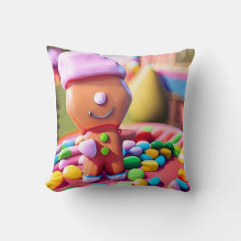 Almofada Gingerbird Boy faz bem - Ken Gage Art