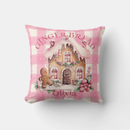 Almofada Gingerbird House Pink Verificado Personalizado