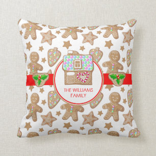 Almofada Gingerbread House Nome da família Men