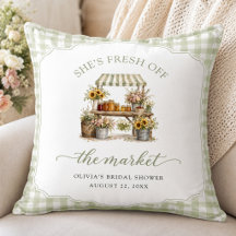 Gingham Personalizado Ela Está Fresca No Mercado