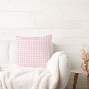 Almofada Gingham Rosa