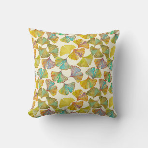 Almofada Gingko Leaves: Abstrato de Arte Floral