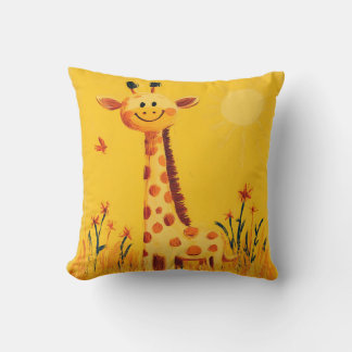 Almofada Girafa Amarela Sunny Safari Quarto Infantil Berçár