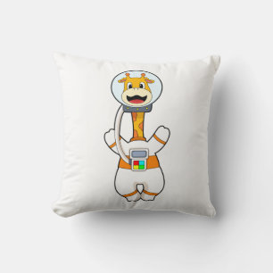 Almofada Girafa como astronauta na fantasia