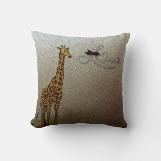 Almofada Girafa Dourado (Frente)