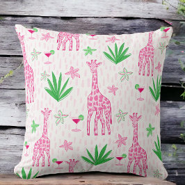Almofada Girafas Clássicas Elegantes e Selva de Cosmopolita