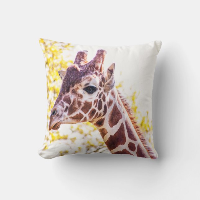 Almofada Giraffe Portrait (Frente)