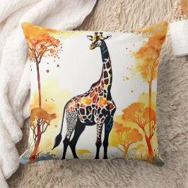 Almofada Giraffe Savannah Art