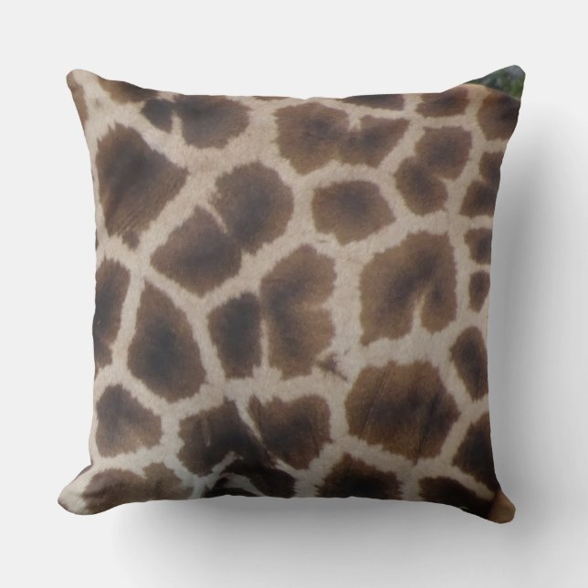 Almofada Giraffe Skin Pattern Throw Pillow (Frente)