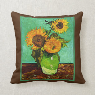 Almofada Girassóis, 3, de Vincent van Gogh