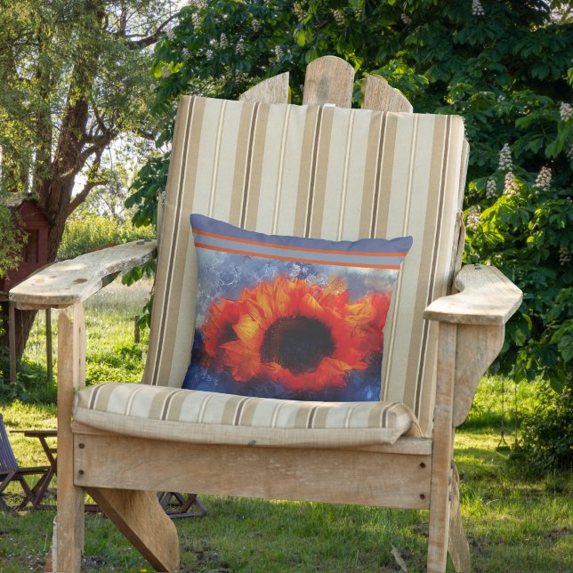 Almofada Girassóis de laranja com Travesseiro decorativo de (Criador carregado)