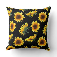 Girassol com fundo preto