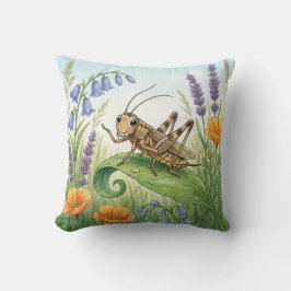 Almofada Girino Bonito em uma Folha Pequenos Insetos