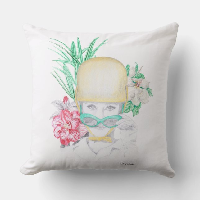 Almofada Girl and flowers (Frente)