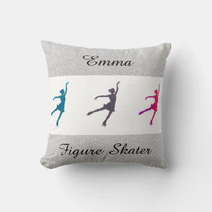 Almofada Girls Figure Skater / Ice Skating Personalizado