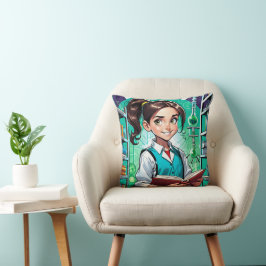 Almofada Girls Love Science!