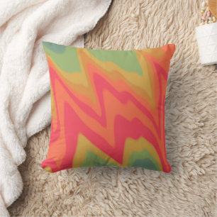 Almofada Girly Glam Moderno Arco-Íris Colorida Vibrante