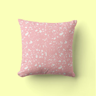 Almofada Girly Pastel White Abstrato Terrazzo