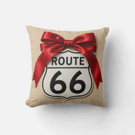 Almofada Girly Route 66 Arco de Fita Vermelha Esté