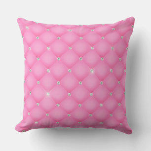 Almofada Glam Elegante Brilhante Cor-de-Rosa Diamante Tufad